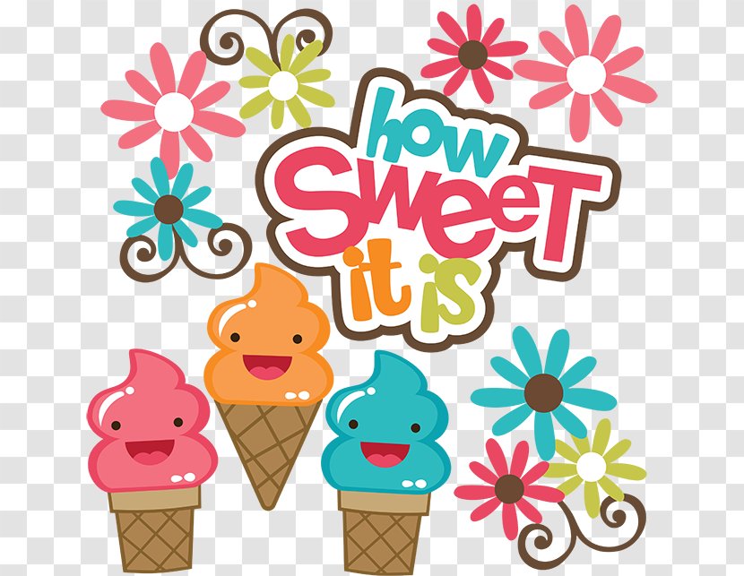 Ice Cream Cones Sundae Cupcake Clip Art - How Sweet It Is - Summer Reed Element Transparent PNG