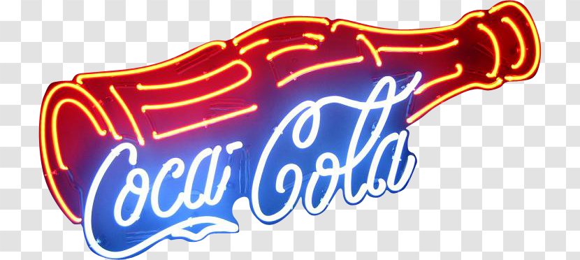 Coca-Cola Light Diet Coke Neon Sign - Logo - Coca Cola Transparent PNG