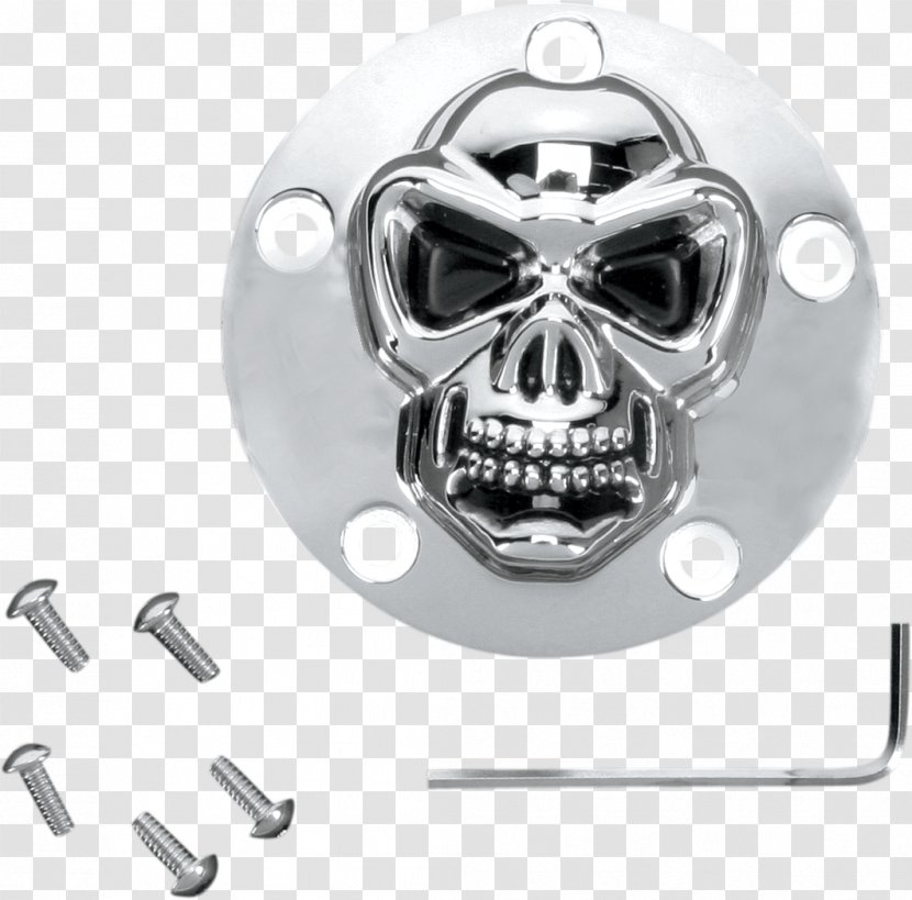 Harley-Davidson Super Glide Ignition System Twin Cam Engine Softail - Skull - Motorcycle Transparent PNG