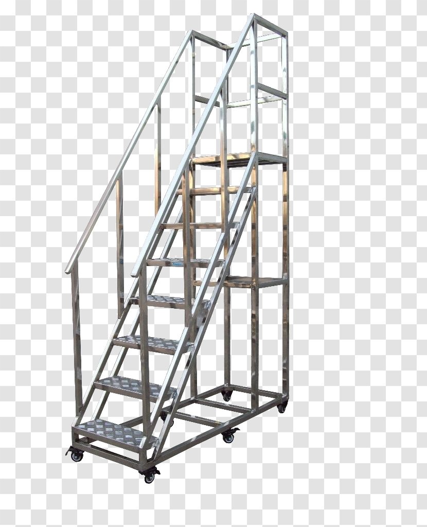 Stairs Ladder Steel Elevator Aluminium - Ordinary Ladders Stainless Transparent PNG