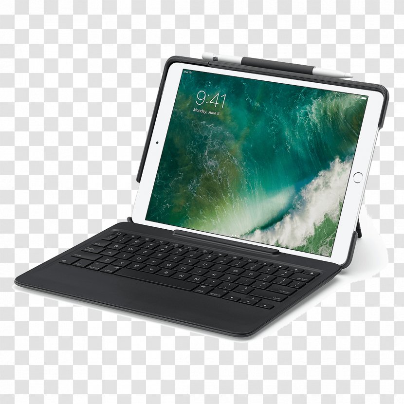 Logitech Slim Combo For IPad Pro (12.9) Computer Keyboard (12.9-inch) (2nd Generation) - Netbook - Ipad Transparent PNG