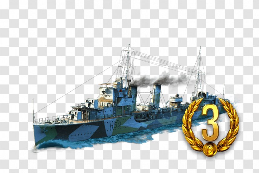 Heavy Cruiser Ship Second World War Submarine Chaser Destroyer - Fishing Trawler Transparent PNG