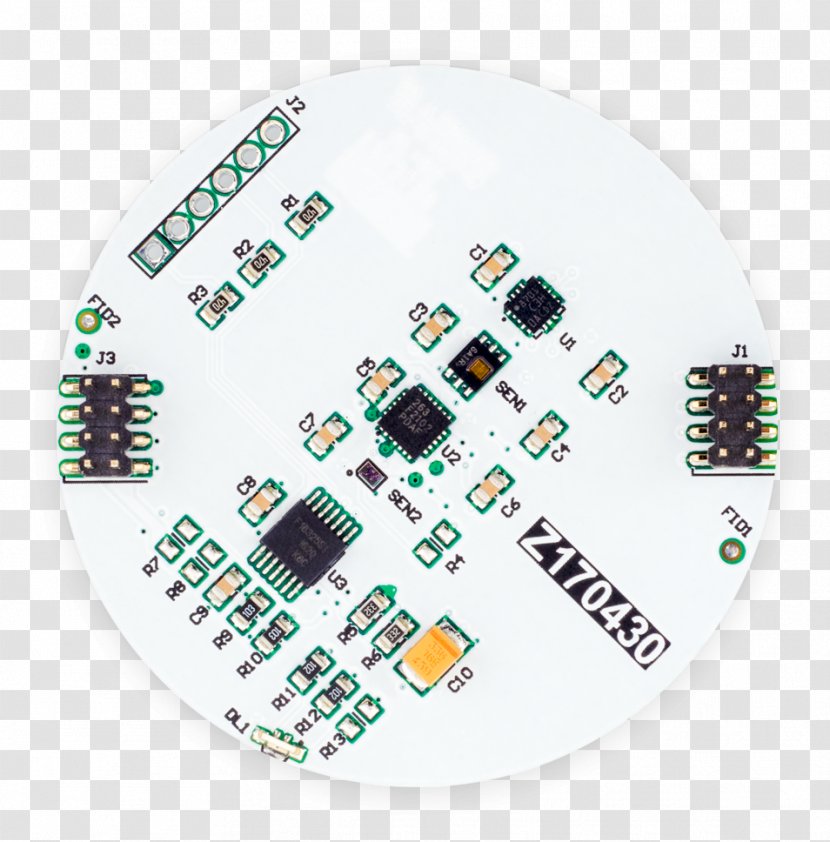 Microcontroller Electronics Internet Of Things Sensor Electronic Component - Topview Transparent PNG