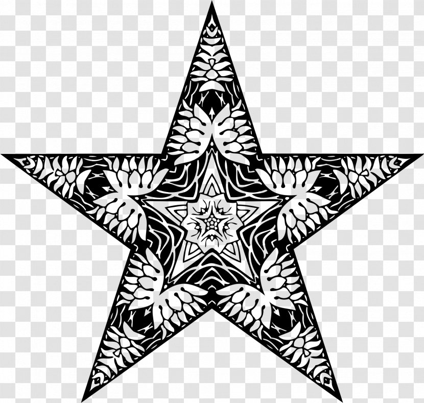 Nautical Star Clip Art - Paisley - Symmetric Vector Transparent PNG