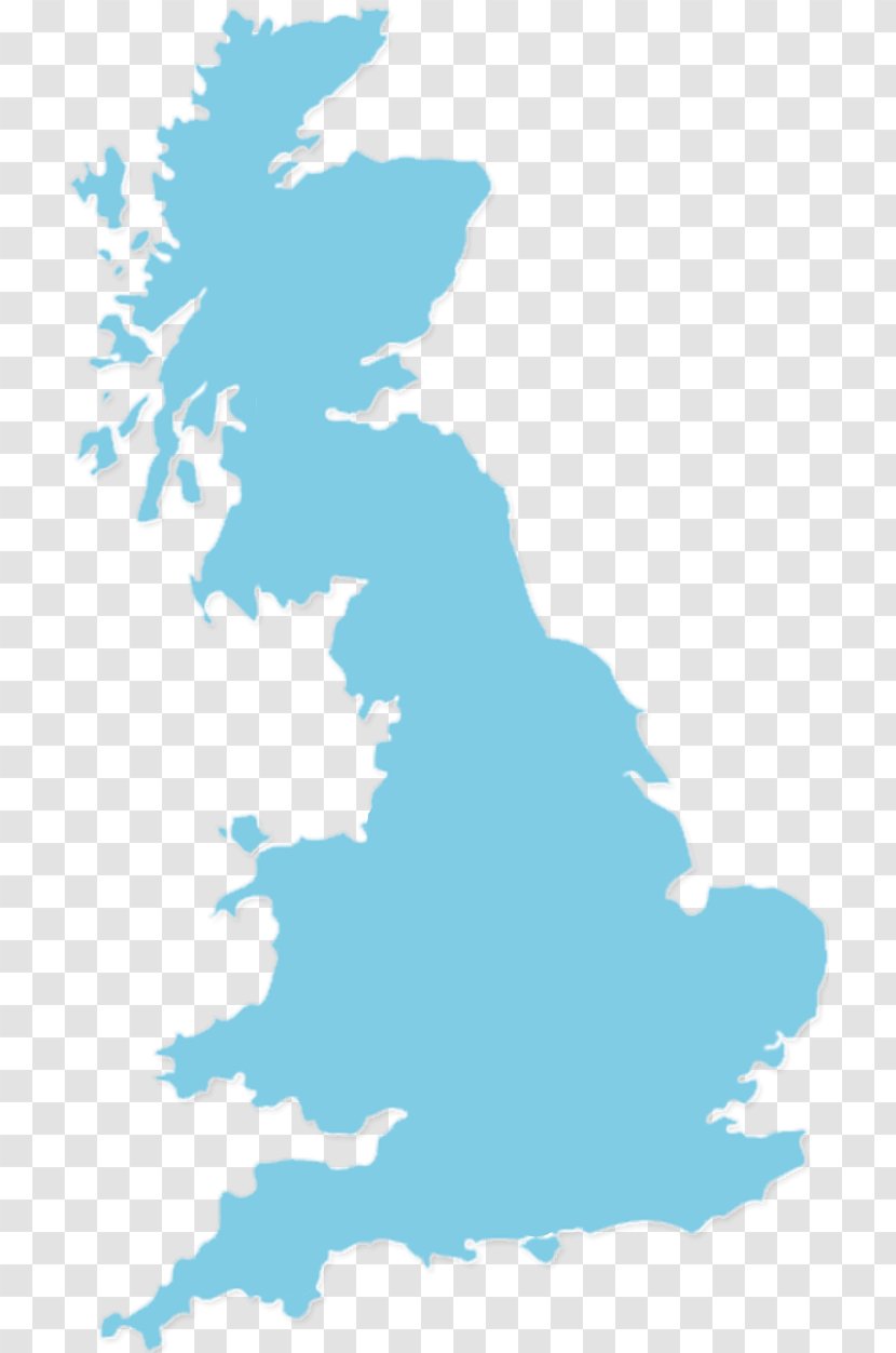 England Map Grey Clip Art - Aqua - Paper Plane Transparent PNG