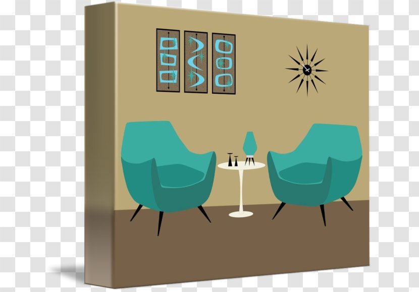 Table Gallery Wrap Chair - Dark Room Transparent PNG