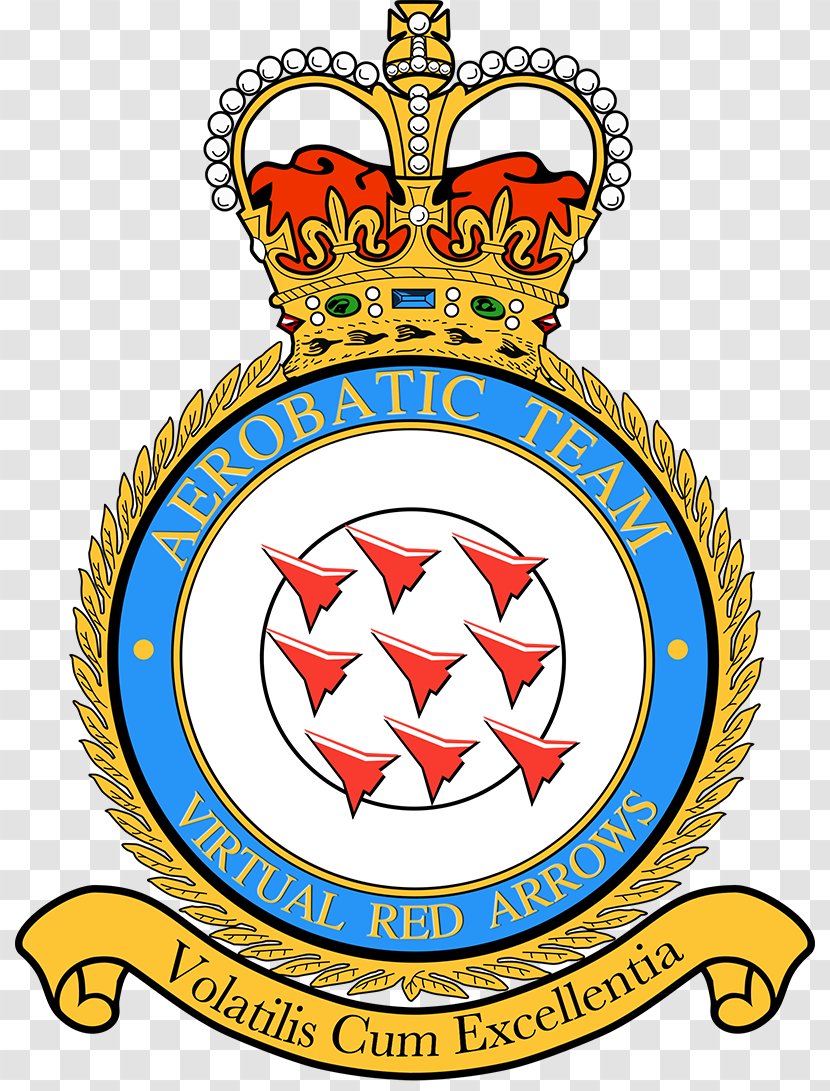Red Arrows RAF Atherstone Logo Heraldic Badges Of The Royal Air Force - Sti Badge Transparent PNG