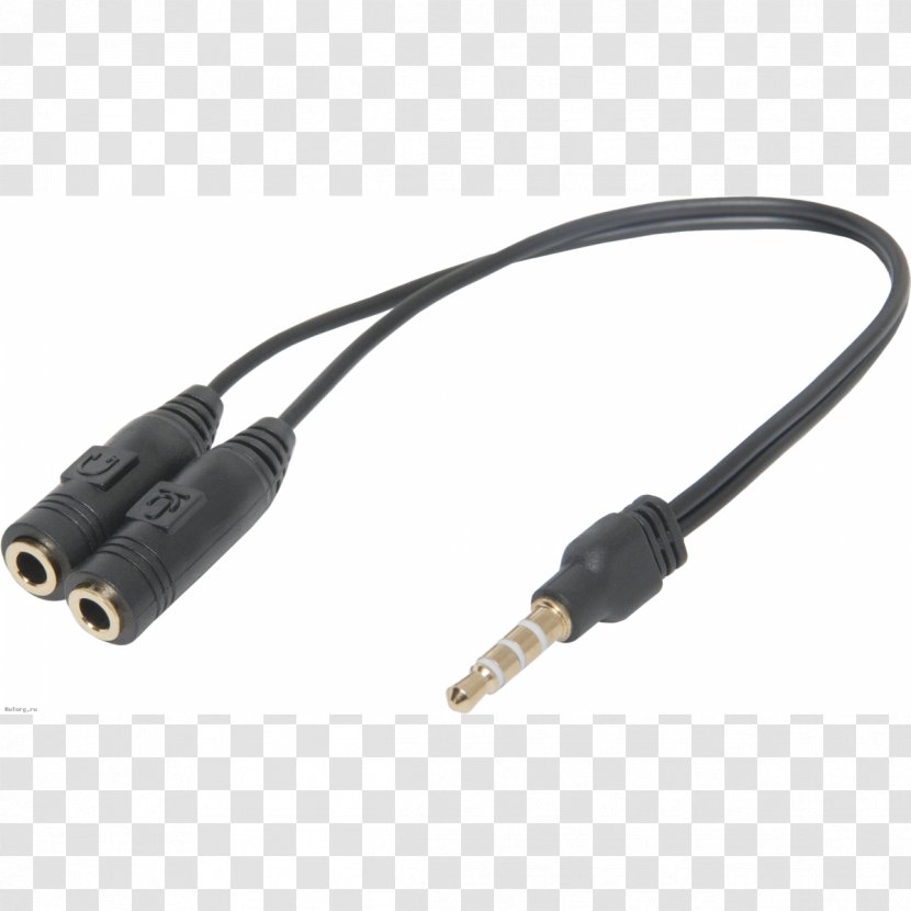 Coaxial Cable Adapter Phone Connector Electrical Headphones - Electronic Component - Jack Parr Transparent PNG