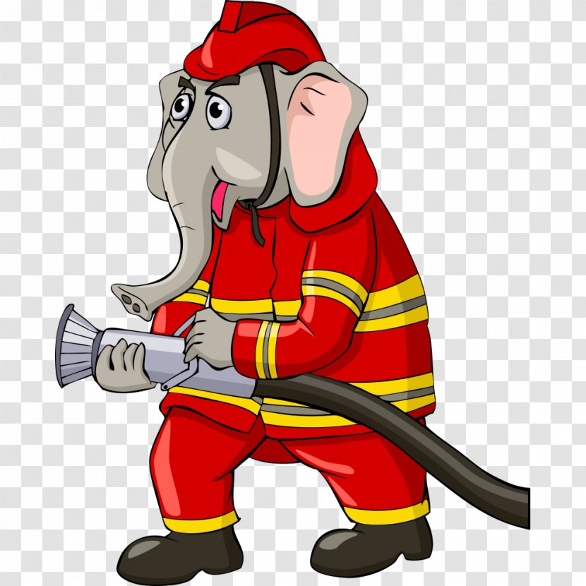 Firefighter Royalty-free Illustration - Drawing - Creative Firefighters Transparent PNG