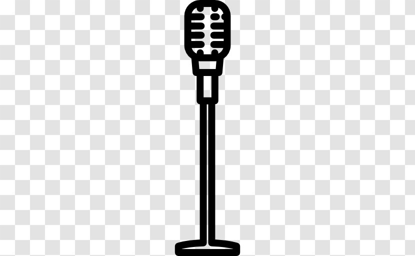Microphone Stands - Silhouette Transparent PNG