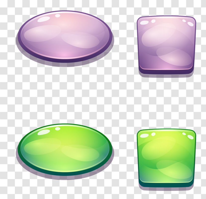 Button Game - Cartoon - Color Buttons Transparent PNG