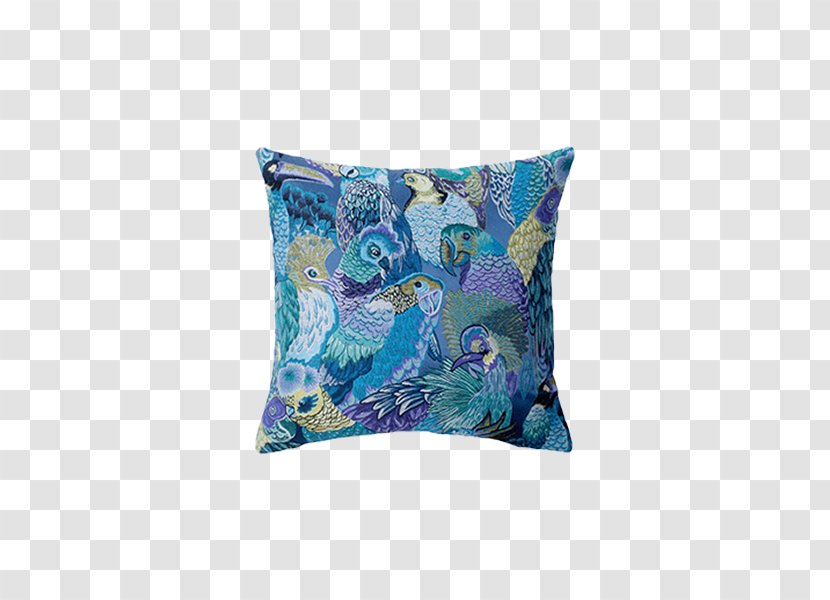 Cushion Throw Pillows Bird Blue - Jungle Transparent PNG
