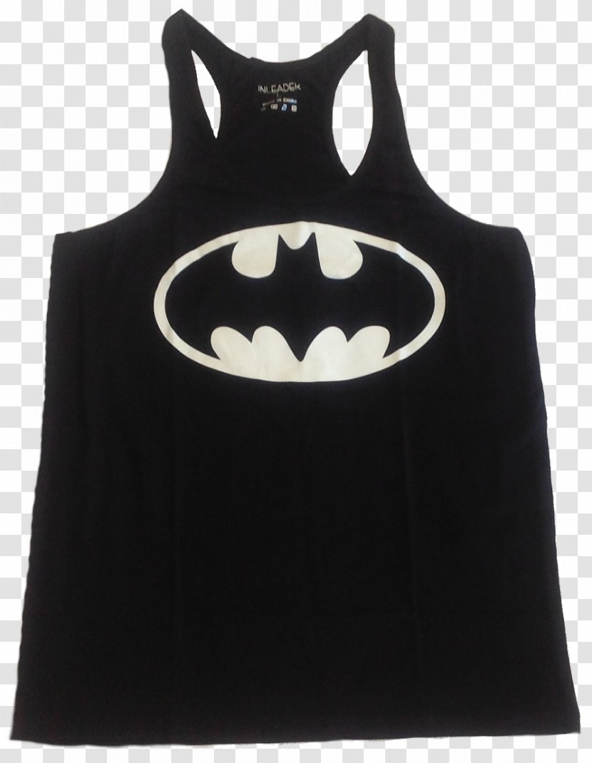 Batman T-shirt Superman Superhero Sleeveless Shirt - Tshirt - White Vest Transparent PNG