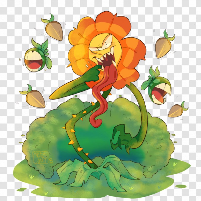 Flowering Plant Cuphead Illustration Devil - Flower Transparent PNG