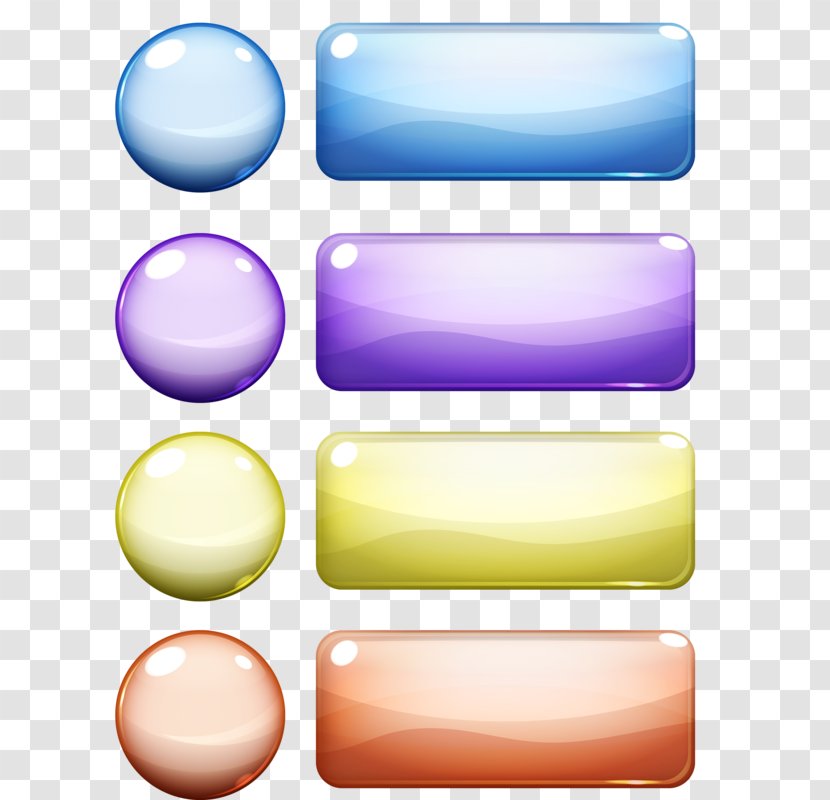 Button Download Crystal - Computer Graphics Transparent PNG