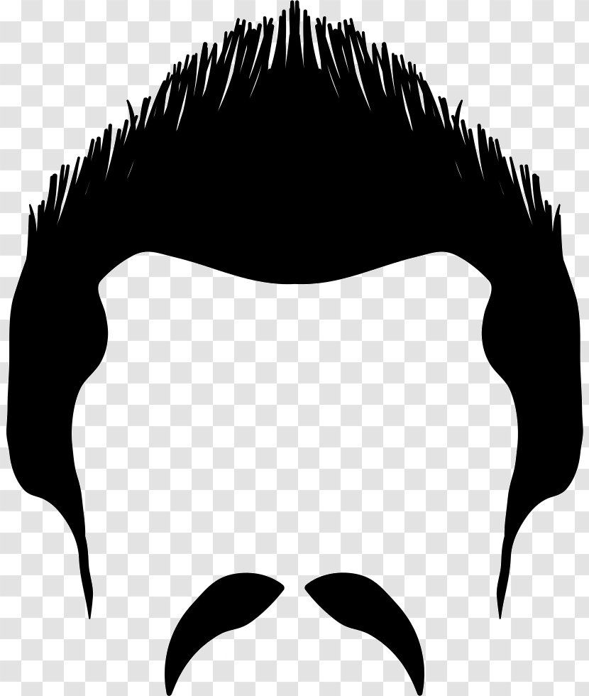 Beard Facial Hair Moustache Hairstyle - Silhouette Transparent PNG