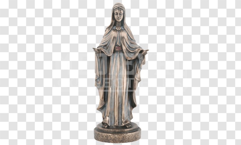 Statue Bronze Sculpture Stone Figurine - Madonna - Virgin Mary Transparent PNG