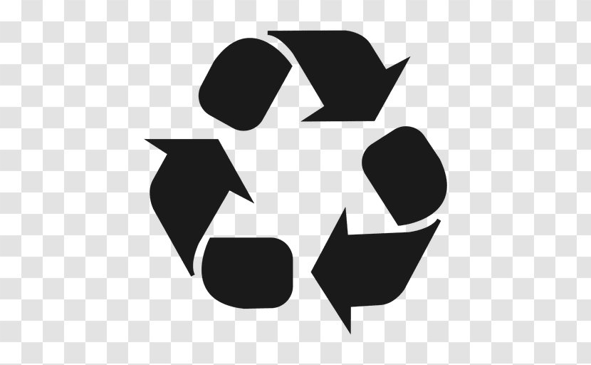 Recycling Symbol Clip Art - Black - Cut Costs Transparent PNG