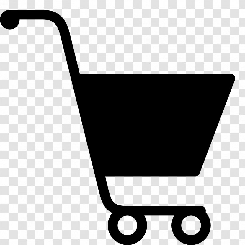 Shopping Cart Centre - Black And White Transparent PNG