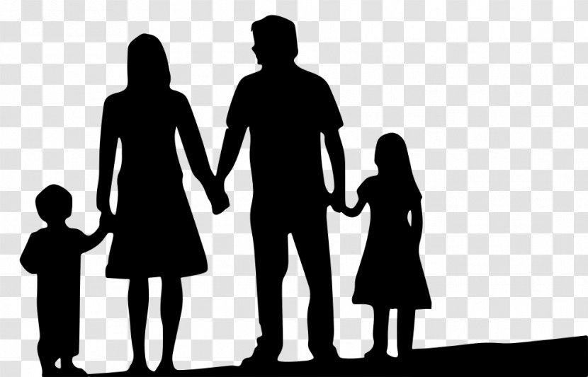 Parent Child United States Family Divorce - Silhouette - Gathering Transparent PNG
