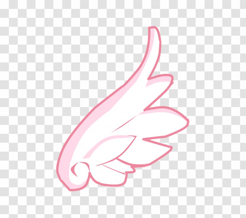 Pink M Font - Wing - Cute Board Transparent PNG