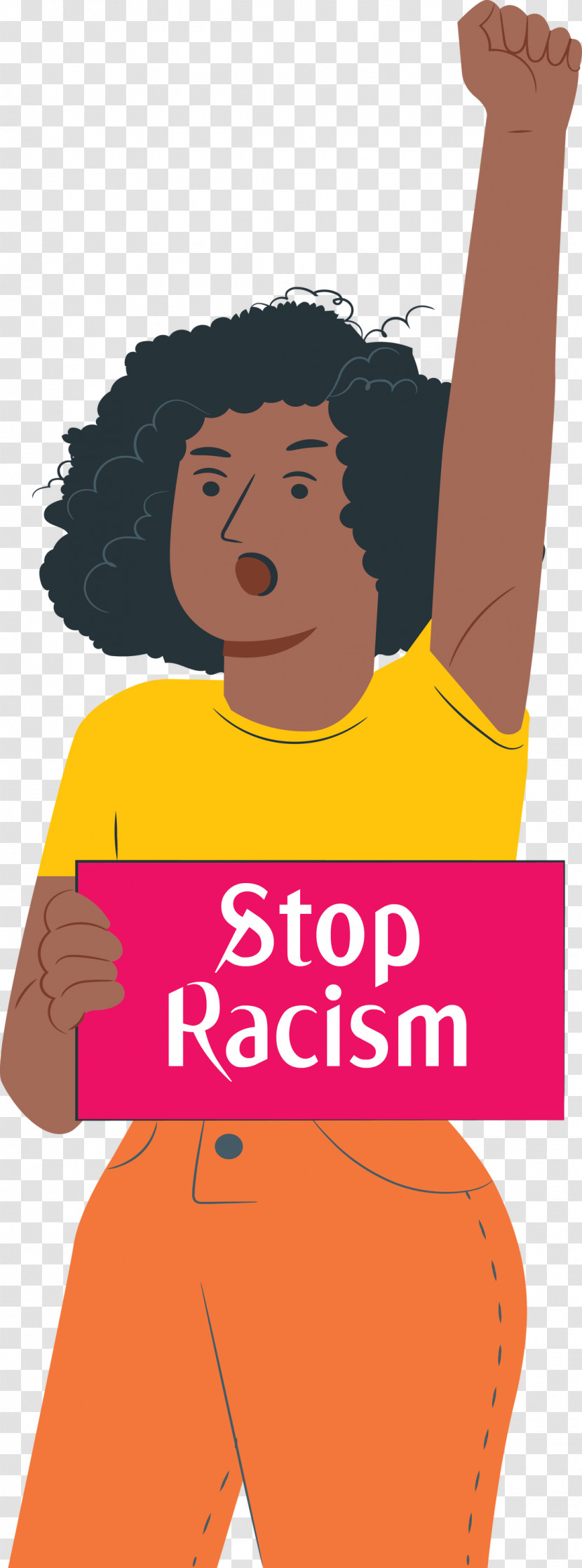 STOP RACISM Transparent PNG