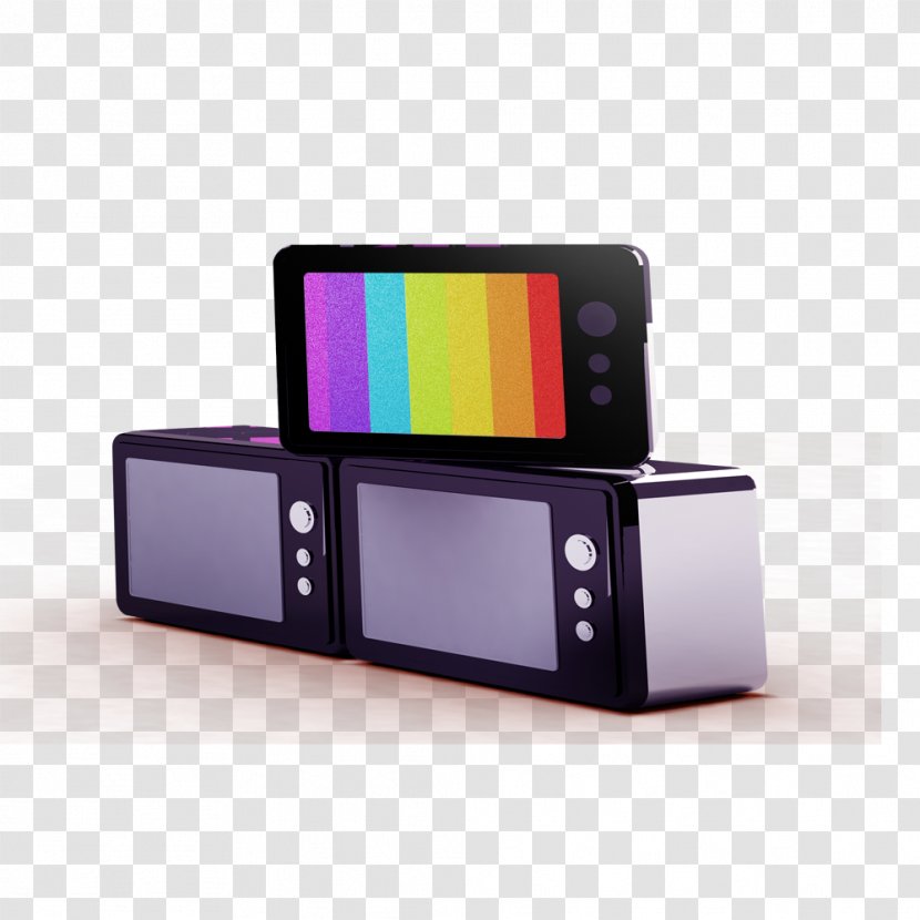 Television Show Set - Electronic Device - Traditional TV Free To Pull The Material Transparent PNG