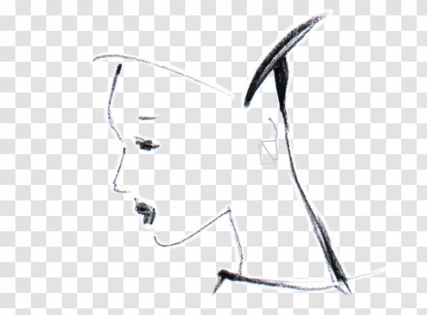 Eyebrow Line Art Sketch - Heart - Eye Transparent PNG