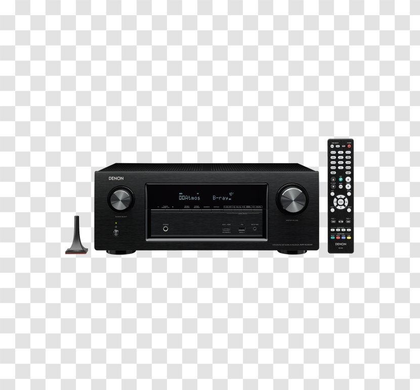 Denon AVR-X3400H 7.2 Channel AV Receiver 4K Resolution Home Theater Systems - Stereo Amplifier - Audio Transparent PNG