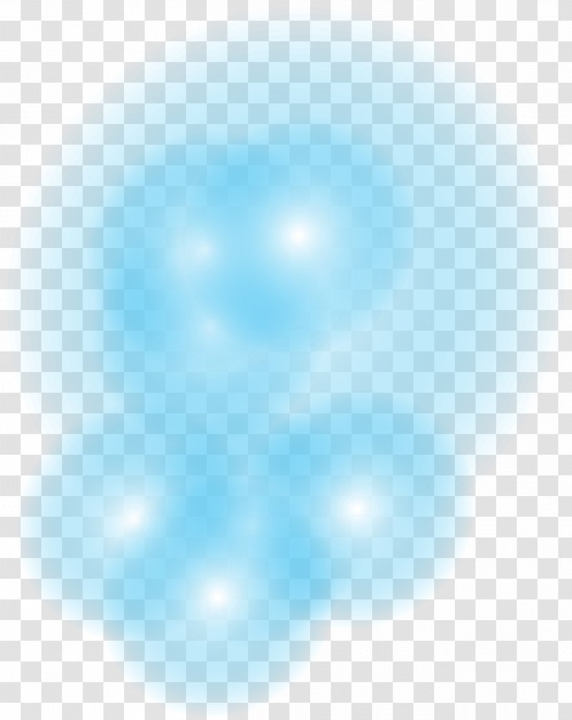 Blue Sky Circle Pattern - Texture - Glow Effect Element Transparent PNG