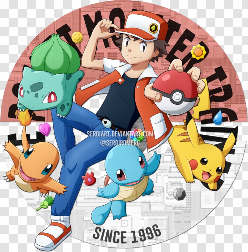 Ash Ketchum Pokémon Red And Blue GO Pikachu - Art - Pokemon Go Transparent PNG