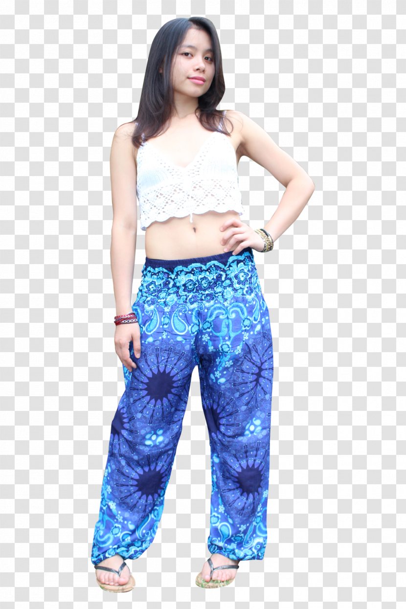 Leggings Waist Pants Fashion Sportswear - Blue - Jeans Transparent PNG