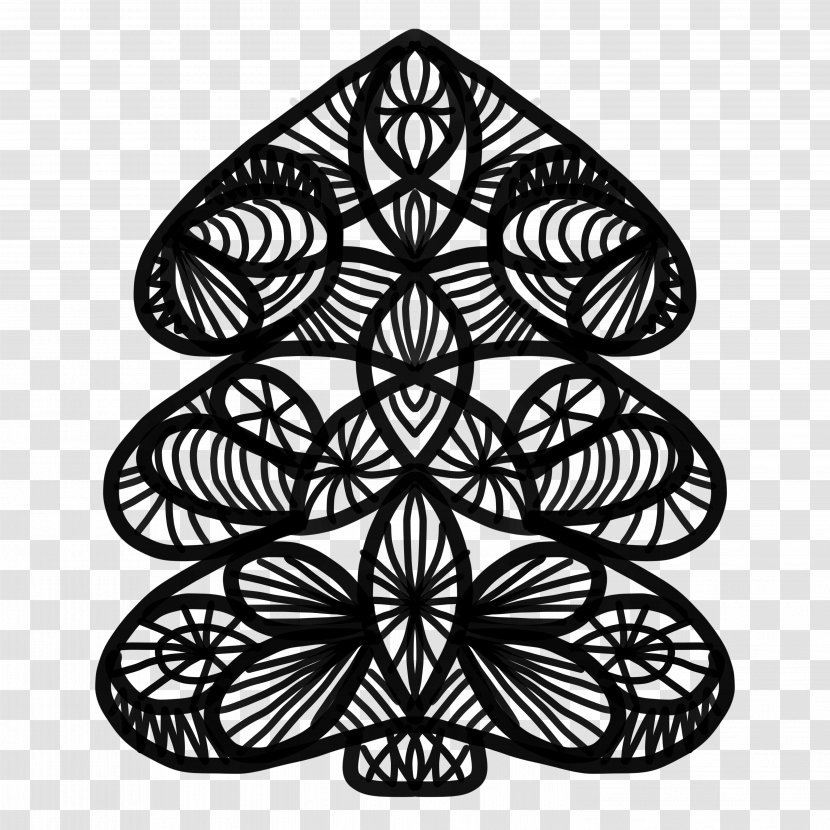 Christmas Tree Ornament Clip Art - Symmetry - Paper Cutting Transparent PNG