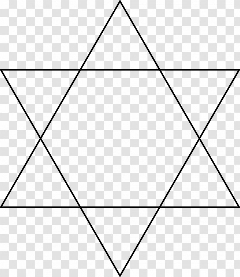 Hexagram Star Of David Sacred Geometry Symbol - Yantra Transparent PNG