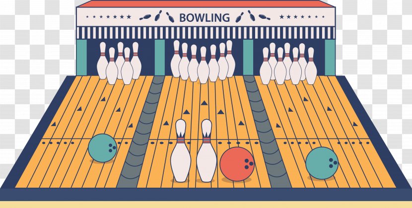 Ten-pin Bowling Cartoon - Tenpin Transparent PNG