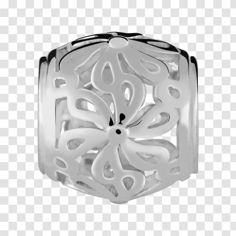 Sterling Silver Filigree Jewellery Charm Bracelet - Metal - Flower Transparent PNG
