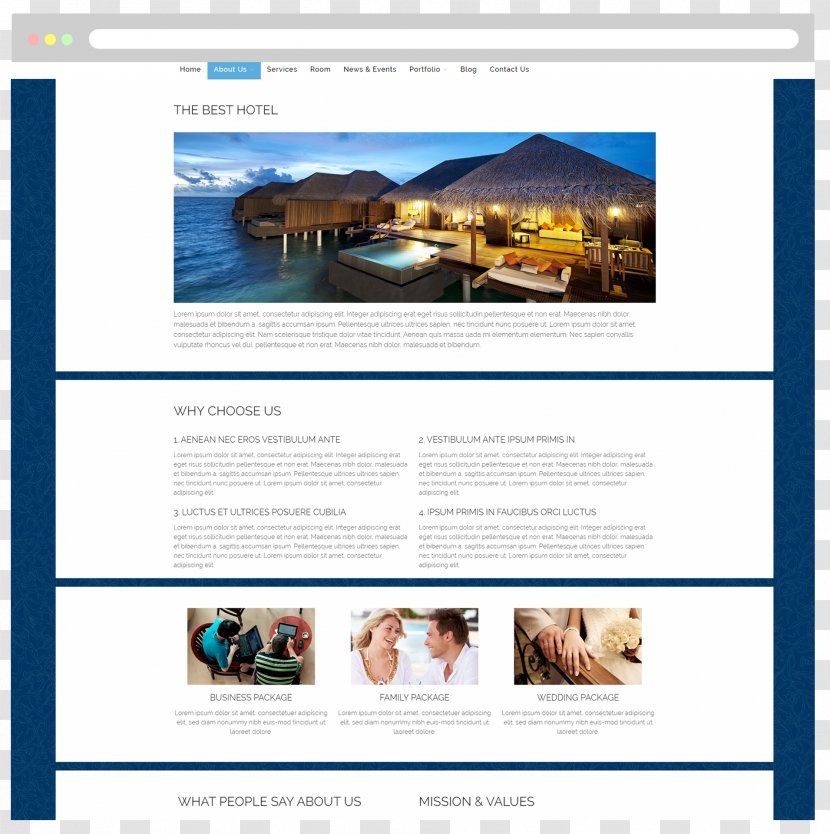 Online Hotel Reservations Accommodation Responsive Web Design Page - Terms Of Service Transparent PNG
