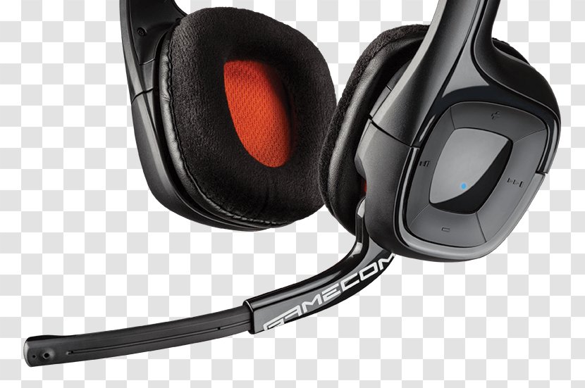 Plantronics GameCom 818 PlayStation Xbox 360 Wireless Headset Headphones Video Game - Playstation Transparent PNG