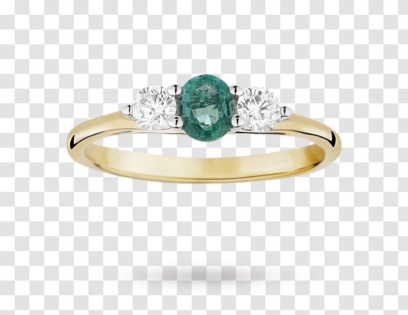 Emerald Birthstone Diamond Wedding Ring - Ceremony Supply Transparent PNG
