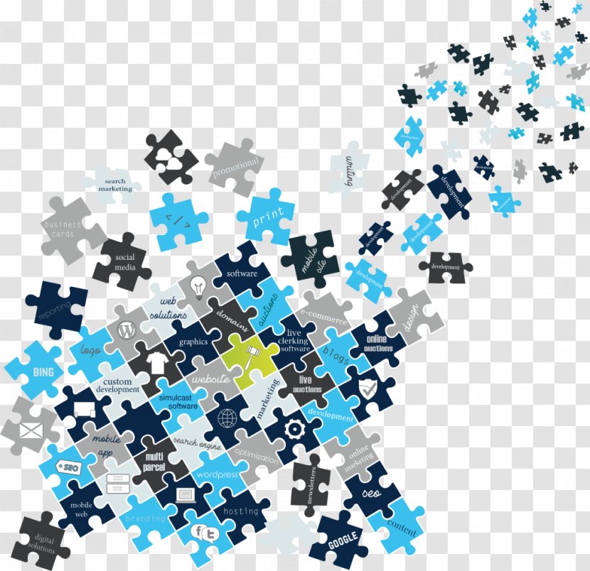 Technology Line Point Pattern - Puzzle Transparent PNG