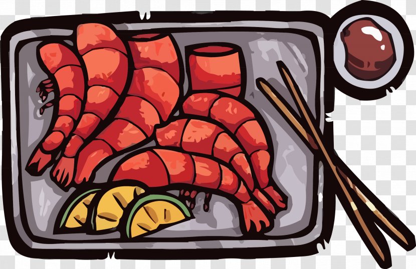 Cartoon Gastronomy - Heart - Lobster Transparent PNG
