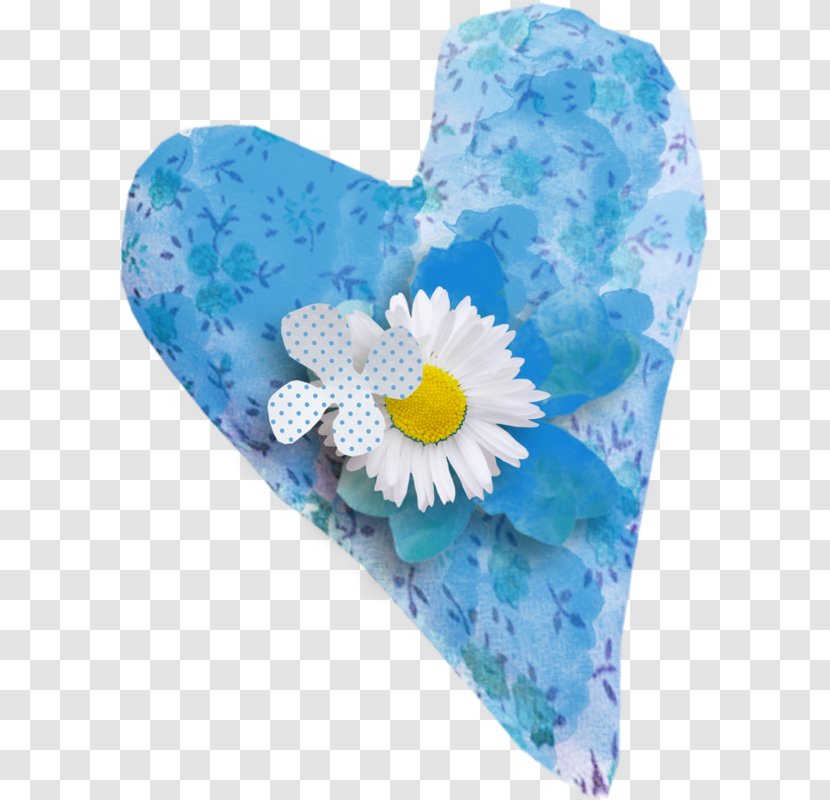 Blue Clip Art - Chrysanthemum Decoration Peach Heart Pillow Transparent PNG