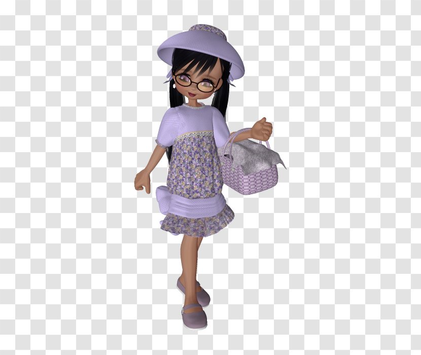 Toddler Doll - Purple Transparent PNG
