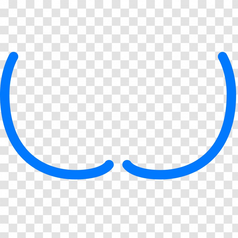 Emoticon Body Jewellery Line Clip Art - Blue - Moustache Transparent PNG