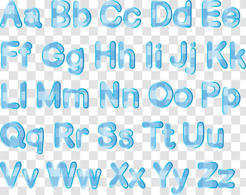 English Alphabet Letter Royalty-free Illustration - Blue - Sky Stripes Word Art Transparent PNG