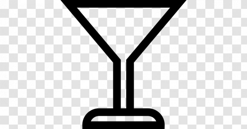 Martini Cocktail Glass - Black And White Transparent PNG