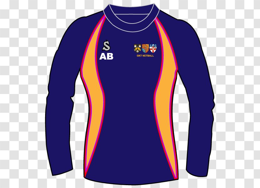 Long-sleeved T-shirt Product Design - Sports Uniform - Netball Training Transparent PNG
