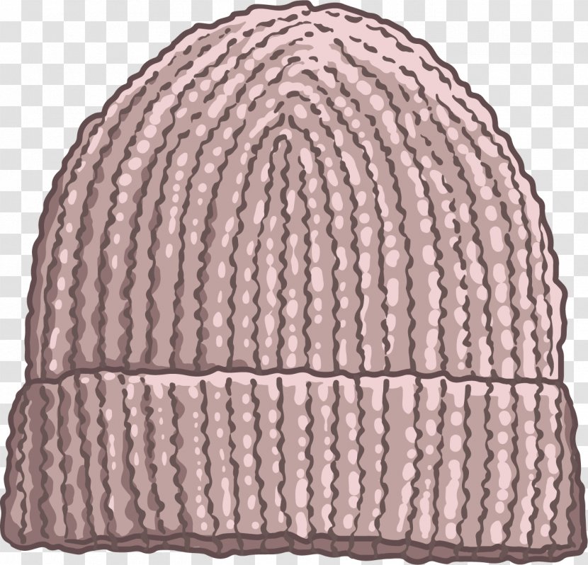 Beanie Hat Knit Cap - Designer - Vector Hand-painted Wool Transparent PNG