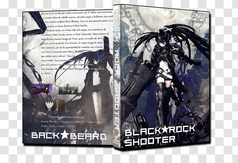 Action & Toy Figures Black Rock Shooter - Cover Dvd Transparent PNG