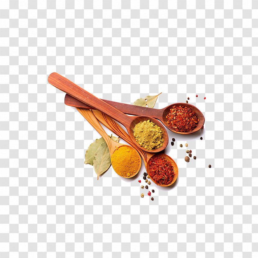 Masala Chai Indian Cuisine Spice Chili Powder Seasoning - Spoon Ingredients Transparent PNG